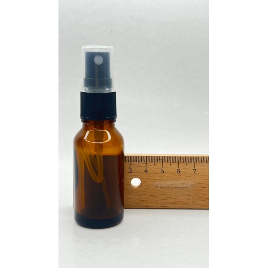 20 ml Kahverengi (Amber) Cam Sprey Başlıklı Şişe
