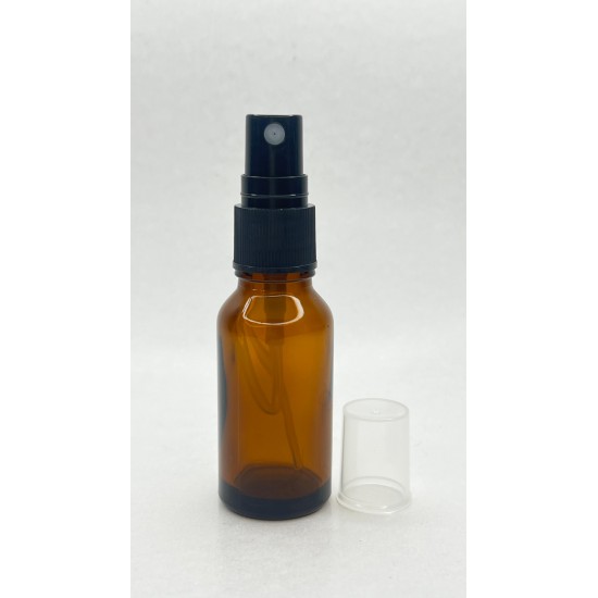 20 ml Kahverengi (Amber) Cam Sprey Başlıklı Şişe