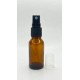 20 ml Kahverengi (Amber) Cam Sprey Başlıklı Şişe