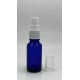 20 ml Mavi (Kobalt) Cam Beyaz Sprey Başlıklı Şişe