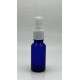 20 ml Mavi (Kobalt) Cam Beyaz Sprey Başlıklı Şişe
