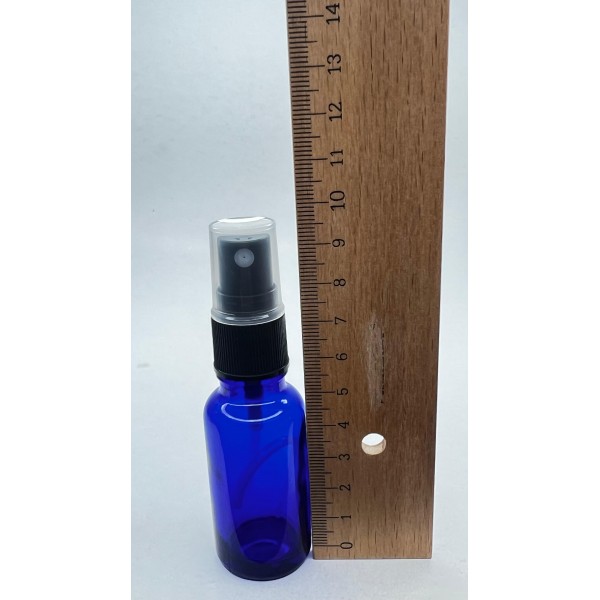 20 ml Mavi (Kobalt) Cam Sprey Başlıklı Şişe