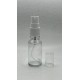 20 ml Şeffaf Cam Beyaz Sprey Başlıklı Şişe