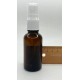 30 ml Kahverengi (Amber) Beyaz Cam Sprey Başlıklı Şişe