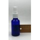 30 ml Mavi (Kobalt) Cam Beyaz Sprey Başlıklı Şişe