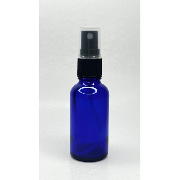 30 ml Mavi (Kobalt) Cam Sprey Başlıklı Şişe