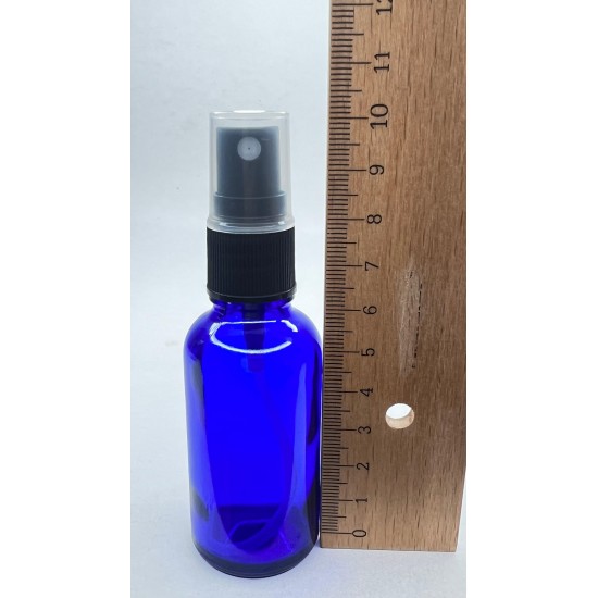 30 ml Mavi (Kobalt) Cam Sprey Başlıklı Şişe