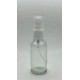 30ml Şeffaf Şişe Beyaz Sprey Başlıklı