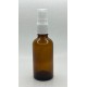 50 ml Kahverengi (Amber) Cam Beyaz Sprey Başlıklı Şişe