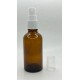 50 ml Kahverengi (Amber) Cam Beyaz Sprey Başlıklı Şişe
