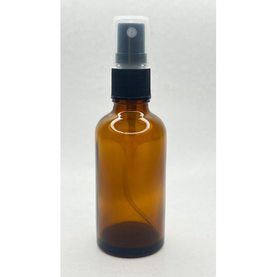 50 ml Kahverengi (Amber) Cam Sprey Başlıklı Şişe