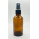 50 ml Kahverengi (Amber) Cam Sprey Başlıklı Şişe
