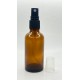 50 ml Kahverengi (Amber) Cam Sprey Başlıklı Şişe
