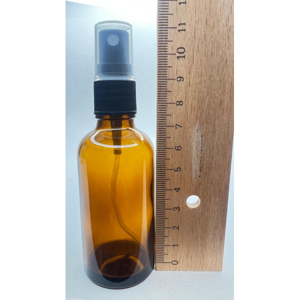 50 ml Kahverengi (Amber) Cam Sprey Başlıklı Şişe