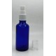 50 ml Mavi (Kobalt) Cam Beyaz Sprey Başlıklı Şişe