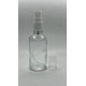50 ml Şeffaf Cam Beyaz Sprey Başlıklı Şişe