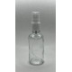 50 ml Şeffaf Cam Beyaz Sprey Başlıklı Şişe