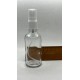 50 ml Şeffaf Cam Beyaz Sprey Başlıklı Şişe