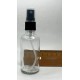 50 ml Şeffaf Cam Sprey Başlıklı Şişe