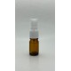 5 ml Kahverengi Cam Beyaz Sprey Başlıklı Şişe