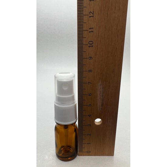 5 ml Kahverengi Cam Beyaz Sprey Başlıklı Şişe