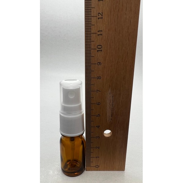 5 ml Kahverengi Cam Beyaz Sprey Başlıklı Şişe