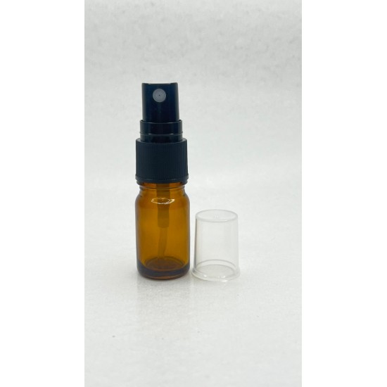 5 ml Kahverengi Cam Sprey Başlıklı Şişe