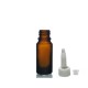 10 ml Kahverengi (Amber) Cam Şişe Üstten Damlalıklı (Minare) Kapaklı