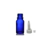 10 ml Mavi (Kobalt) Cam Şişe Üstten Damlalıklı (Minare) Kapaklı