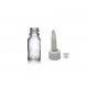 10 ml Şeffaf Cam Şişe Üstten Damlalıklı (Minare) Kapaklı