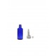 20 ml Mavi (Kobalt) Cam Şişe Üstten Damlalıklı (Minare) Kapaklı