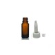 5 ml Kahverengi (Amber) Cam Şişe Üstten Damlalıklı (Minare) Kapaklı