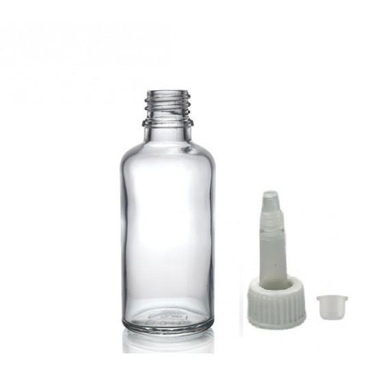 30ml Şeffaf Şişe Üstten Damlalıklı