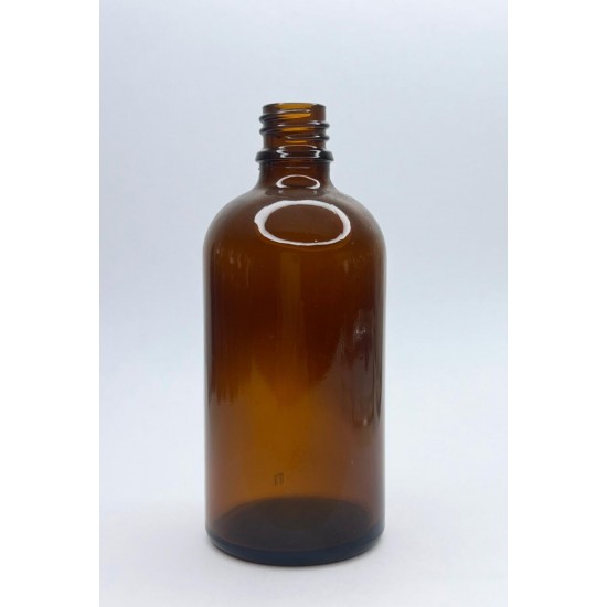 100 ml Kahverengi (Amber) Cam Şişe Üstten Damlalıklı (Minare) Kapaklı