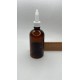 100 ml Kahverengi (Amber) Cam Şişe Üstten Damlalıklı (Minare) Kapaklı