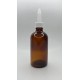 100 ml Kahverengi (Amber) Cam Şişe Üstten Damlalıklı (Minare) Kapaklı