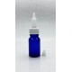 10 ml Mavi (Kobalt) Cam Şişe Üstten Damlalıklı (Minare) Kapaklı