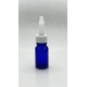 10 ml Mavi (Kobalt) Cam Şişe Üstten Damlalıklı (Minare) Kapaklı