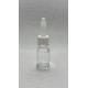 10 ml Şeffaf Cam Şişe Üstten Damlalıklı (Minare) Kapaklı