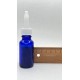 20 ml Mavi (Kobalt) Cam Şişe Üstten Damlalıklı (Minare) Kapaklı