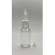 20 ml Şeffaf Cam Şişe Üstten Damlalıklı (Minare) Kapaklı