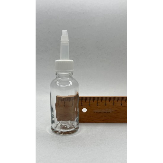 30ml Şeffaf Şişe Üstten Damlalıklı