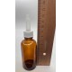 50 ml Kahverengi (Amber) Cam Şişe Üstten Damlalıklı (Minare) Kapaklı