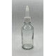 50 ml Şeffaf Cam Şişe Üstten Damlalıklı (Minare) Kapaklı