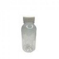 250 ml Şeffaf PET Detox Suyu ve İçecek Şişesi 38 mm Ağız Beyaz Kapaklı