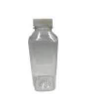 500 ml Şeffaf PET Detox Suyu ve İçecek Şişesi 38 mm Ağız Beyaz Kapaklı