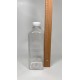 1000 ml (1 Litre) Şeffaf PET Detox Suyu Şişesi 38 mm Beyaz Kapaklı