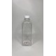 1000 ml (1 Litre) Şeffaf PET Detox Suyu Şişesi 38 mm Beyaz Kapaklı