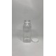 250 ml Şeffaf PET Detox Suyu ve İçecek Şişesi 38 mm Ağız Beyaz Kapaklı