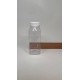 250 ml Şeffaf PET Detox Suyu ve İçecek Şişesi 38 mm Ağız Beyaz Kapaklı
